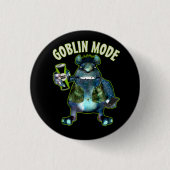 Funny Goblin Mode Lazy Troll Slobbin Antisocial T Button (Vorderseite)