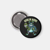 Funny Goblin Mode Lazy Troll Slobbin Antisocial T Magnet (Vorderseite/Rückseite)