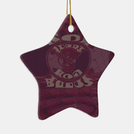 Funny God Bless kenya Hakuna Matata Giraffes wov Keramikornament (Rechts)