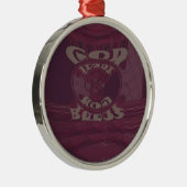 Funny God Bless kenya Hakuna Matata Giraffes wov Silbernes Ornament (Rechts)