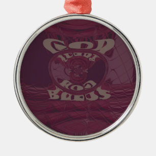 Funny God Bless kenya Hakuna Matata Giraffes wov Silbernes Ornament