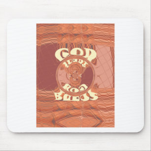 Funny God Bless You Golden kenya Hakuna Matata G Mousepad