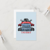 Funny God Created Truck Drivers Karte (Vorderseite/Rückseite Beispiel)