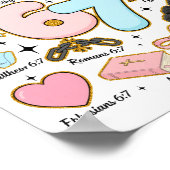 Funny God Did It First 67 Six Seven Christian Bibl Poster (Ecke)