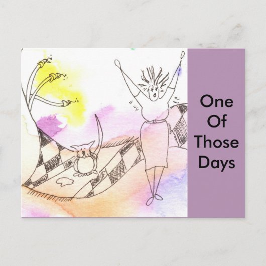 Funny Goddess Cat Gak 2 Postkarte (Vorderseite)