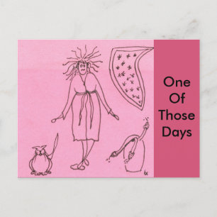 Funny Goddess Cat Gak Postkarte