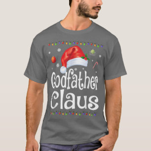 Funny Godvater Claus Christmas Pajamas Santa Gif T-Shirt
