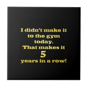 Funny Going to Gym Joke Fliese