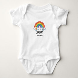 Funny "Gold at the End of the Tantrum" Rainbow Bab Baby Strampler