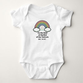 Funny "Gold at the End of the Tantrum" Rainbow Baby Strampler