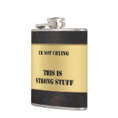 Funny Gold Imitate Leather Flachmann (Links)