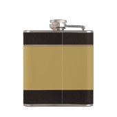 Funny Gold Imitate Leather Flachmann (Rückseite)