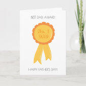 Funny Gold Medal Award Vatertagskarte Karte (Vorderseite)