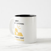 Funny Gold Miner Miner Digger präsentiert Zweifarbige Tasse (Vorderseite Links)