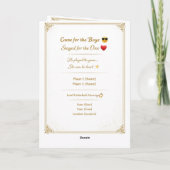 Funny Gold Wedding Invitation Template | Modern Ed Karte (Rückseite)