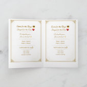 Funny Gold Wedding Invitation Template | Modern Ed Karte (Innenseite)