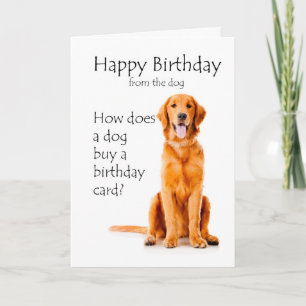Funny Golden Birthday Card Karte