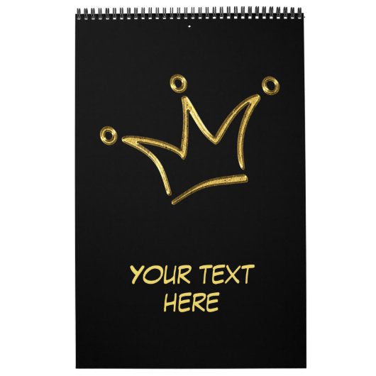 Funny Golden Crown - Luxury Royal 1 Kalender (Titelbild)