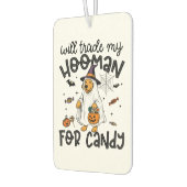 Funny Golden Dog Halloween Ghost Spooky Autolufterfrischer (Links)