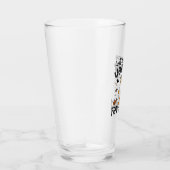 Funny Golden Dog Halloween Ghost Spooky Glas (Rechts)