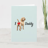 Funny Golden Doodle vom Hintern des Hauses Vaterta Dankeskarte (Vorderseite)