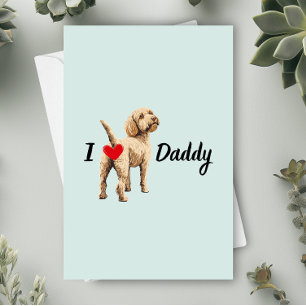 Funny Golden Doodle vom Hintern des Hauses Vaterta Dankeskarte