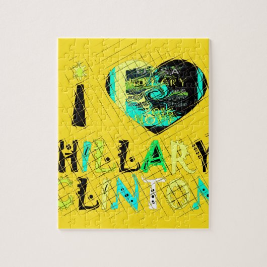 Funny Golden lovey Phantastisch Hope Hillary, USA  Puzzle (Vertikal)