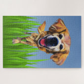 Funny Golden Retriever 1014 Piece Puzzle (Horizontal)