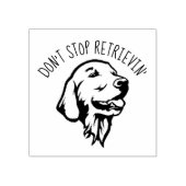 Funny Golden Retriever 2" x 2" Gummi Briefmarke Gummistempel (Prägung)