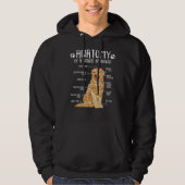 Funny Golden Retriever Anatomie Dog Hoodie (Vorderseite)