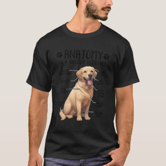 Funny Golden Retriever Anatomie Hund Lover Besitze T-Shirt