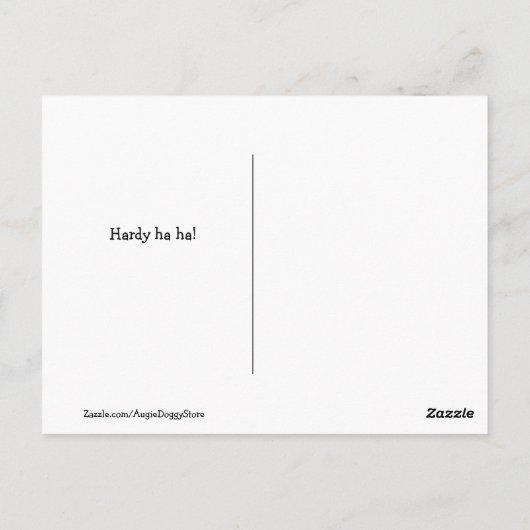 Funny Golden Retriever Arbeitslose Join Meme Postkarte (Rückseite)