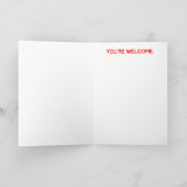 Funny Golden Retriever Ate Naughty List Weihnachte Karte (Innenseite)