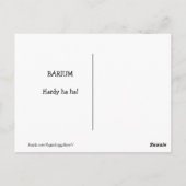 Funny Golden Retriever Barium Wissenschaftlicher W Postkarte (Rückseite)