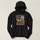 Funny Golden Retriever Beer Golden Retriever Owner Hoodie (Design vorne)