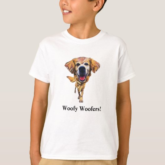Funny Golden Retriever Boy's T - Shirt (Vorderseite)