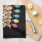 Funny Golden Retriever Christmas Welpe Hund Geschirrtuch (Viertel Falte)