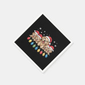 Funny Golden Retriever Christmas Welpe Hund Serviette (Ecke)