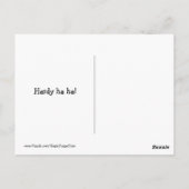 Funny Golden Retriever Construction Joke Meme Postkarte (Rückseite)