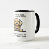 Funny Golden Retriever Dog Tasse (VorderseiteRechts)