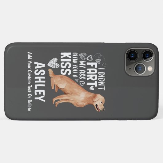 Funny Golden Retriever Furz Kiss Cool Dog Lover Case-Mate iPhone Hülle (Rückseite (Horizontal))
