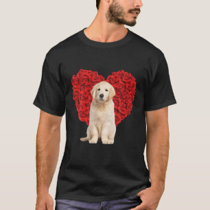 Funny Golden Retriever Heart Valentines Day Dog Da T-Shirt