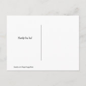 Funny Golden Retriever Hochzeitsempfang Joke Meme Ankündigungspostkarte (Rückseite)