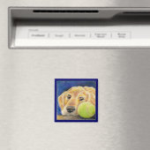 Funny Golden Retriever Hund mit Tennisball Magnet (In Situ (Geschirrspüler))