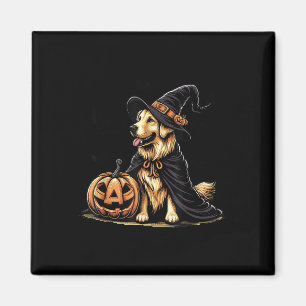 Funny Golden Retriever Hunde Ghost Boo Witch Spook Magnet