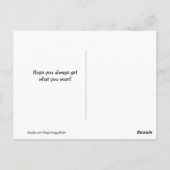 Funny Golden Retriever Ich sehe, du hast Essen Mem Postkarte (Rückseite)