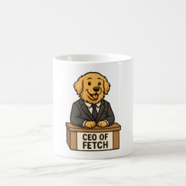 Funny Golden Retriever in einem Anzug Dog Design Kaffeetasse