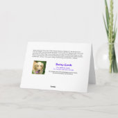 Funny Golden Retriever mit Leckereien Adventskalen Karte (Rückseite)