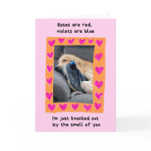 Funny Golden Retriever mit Shoe Valentine's