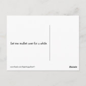 Funny Golden Retriever Mustache Sie eine Frage Postkarte (Rückseite)